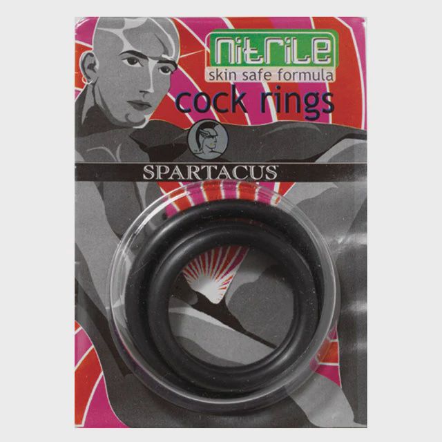 SPARTACUS NITRILE RING SET, Color: BLACK