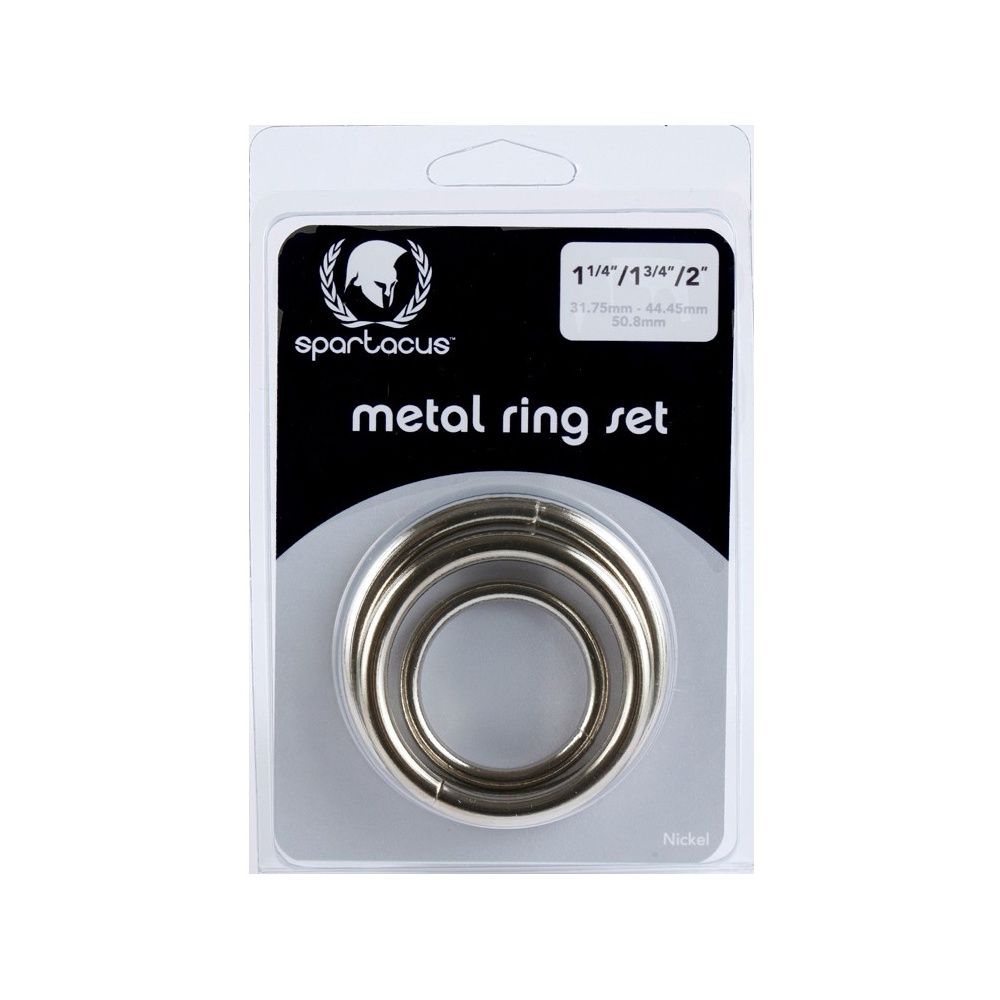 SPARTACUS METAL 3PC RING SET