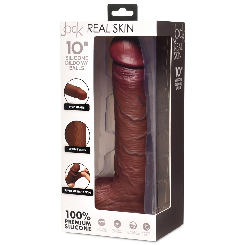 JOCK REAL SKIN 10IN W/BALLS DARK