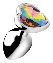 BOOTY SPARKS RAINBOW HEART GEM PLUG