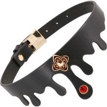 FETISH FASHION ELVIRA COLLAR BLK/GOLD