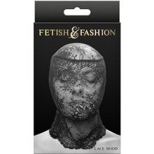 FETISH FASHION LACE HOOD BLK