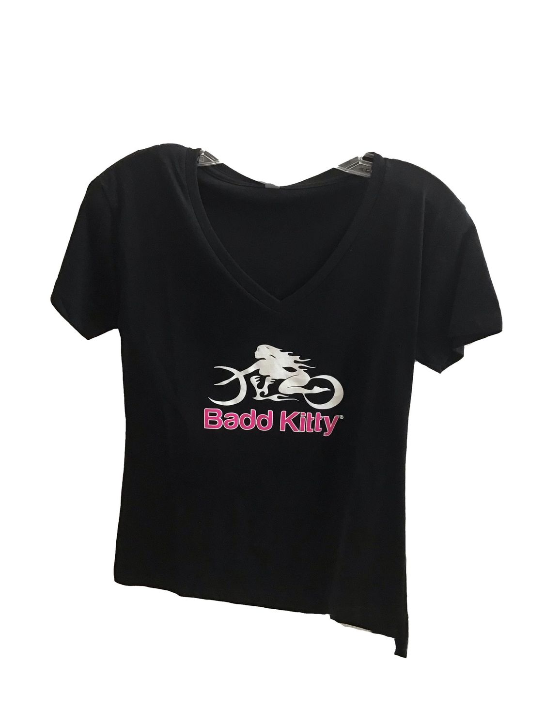 BADD KITTY BIKER TEE BLK