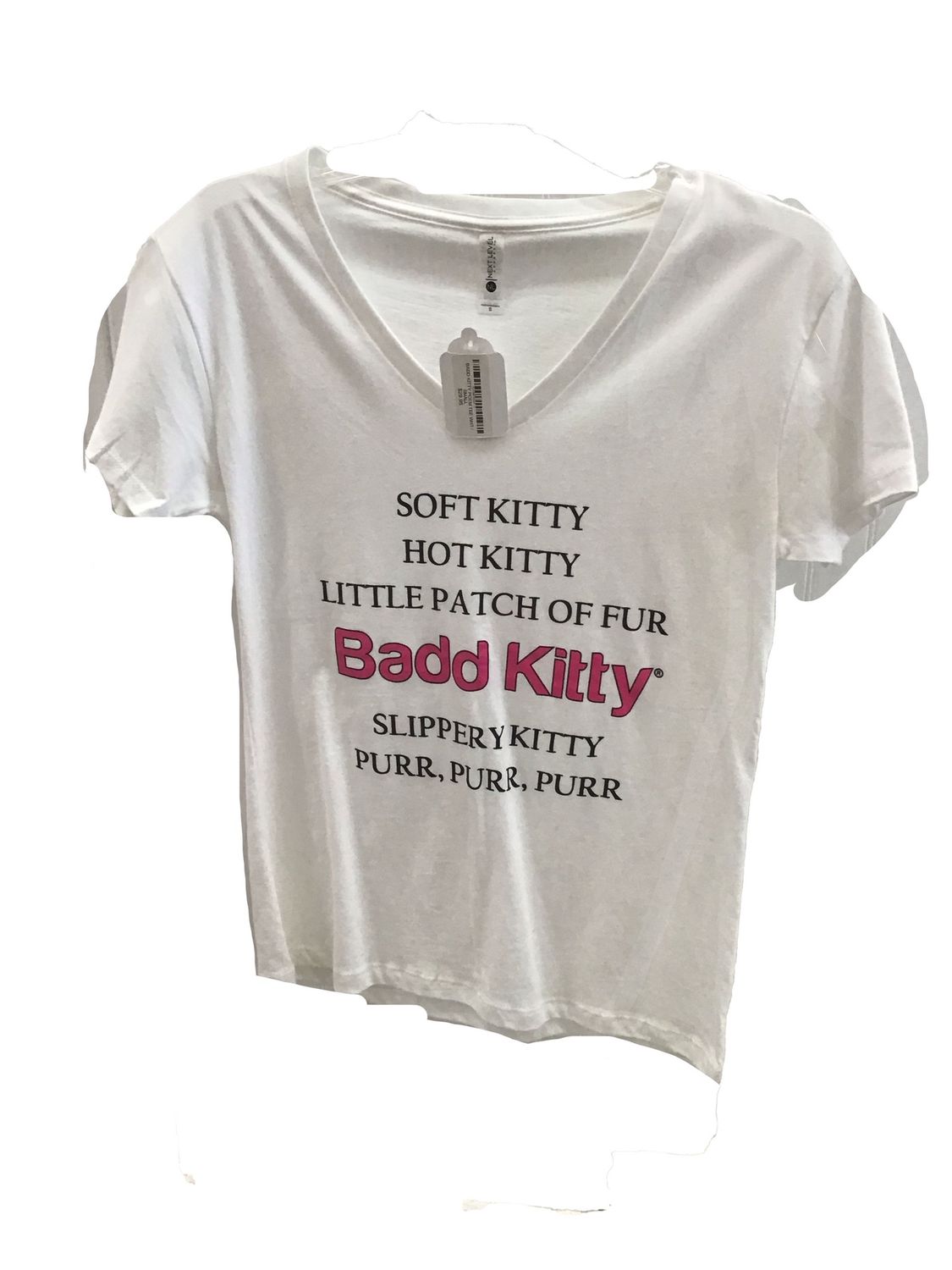 BADD KITTY POEM TEE WHT