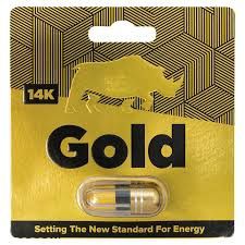 RHINO 14K GOLD PILL
