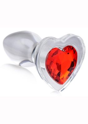BOOTY SPARKS RED HEART GLASS PLUG - Badd Kitty