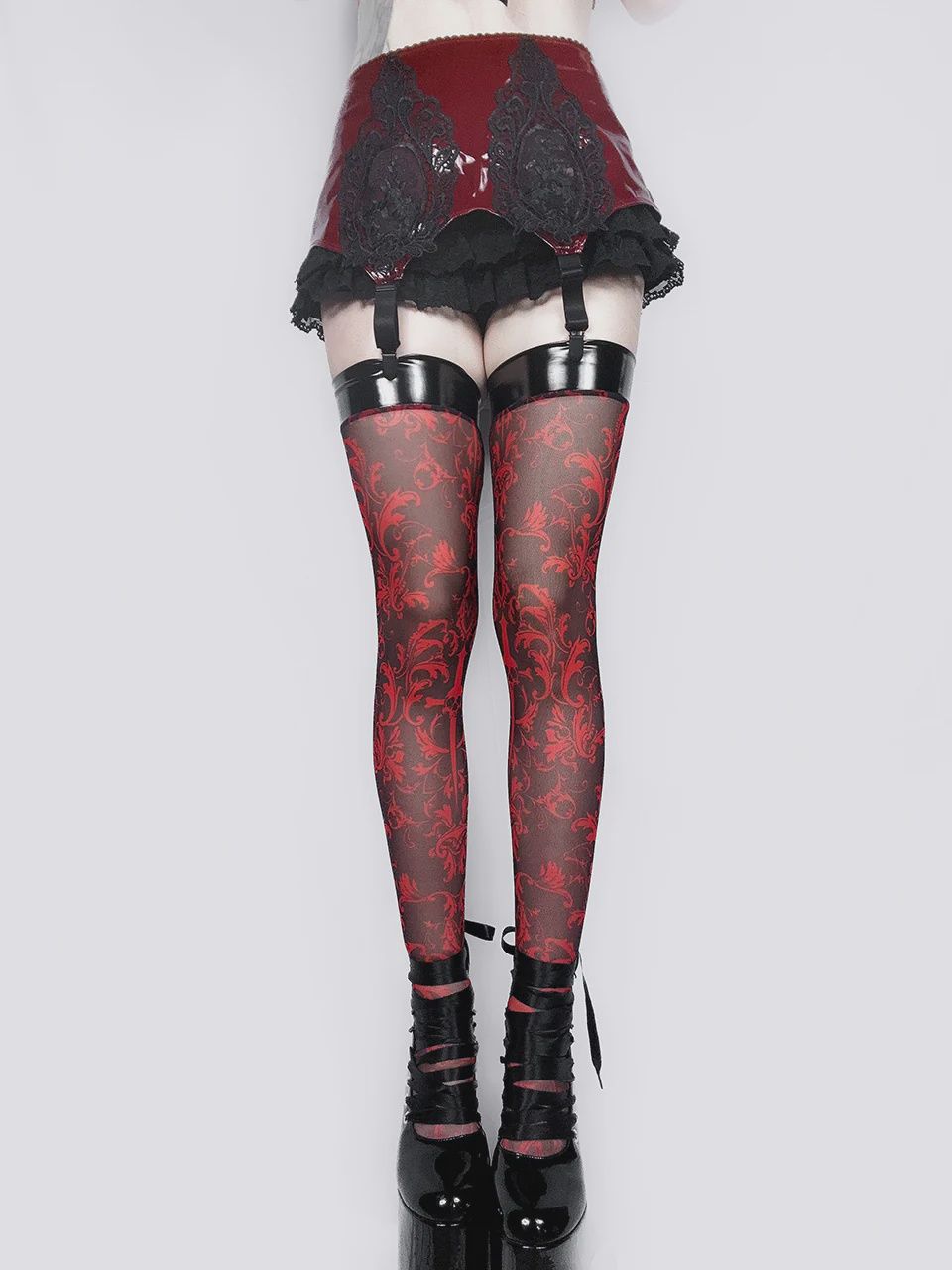 BLOODLUST THIGH HIGHS, Size: XSMALL