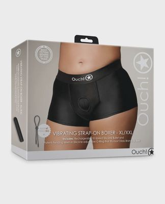 OUCH! SHOTS VIBE BOXER HARNESS - Badd Kitty