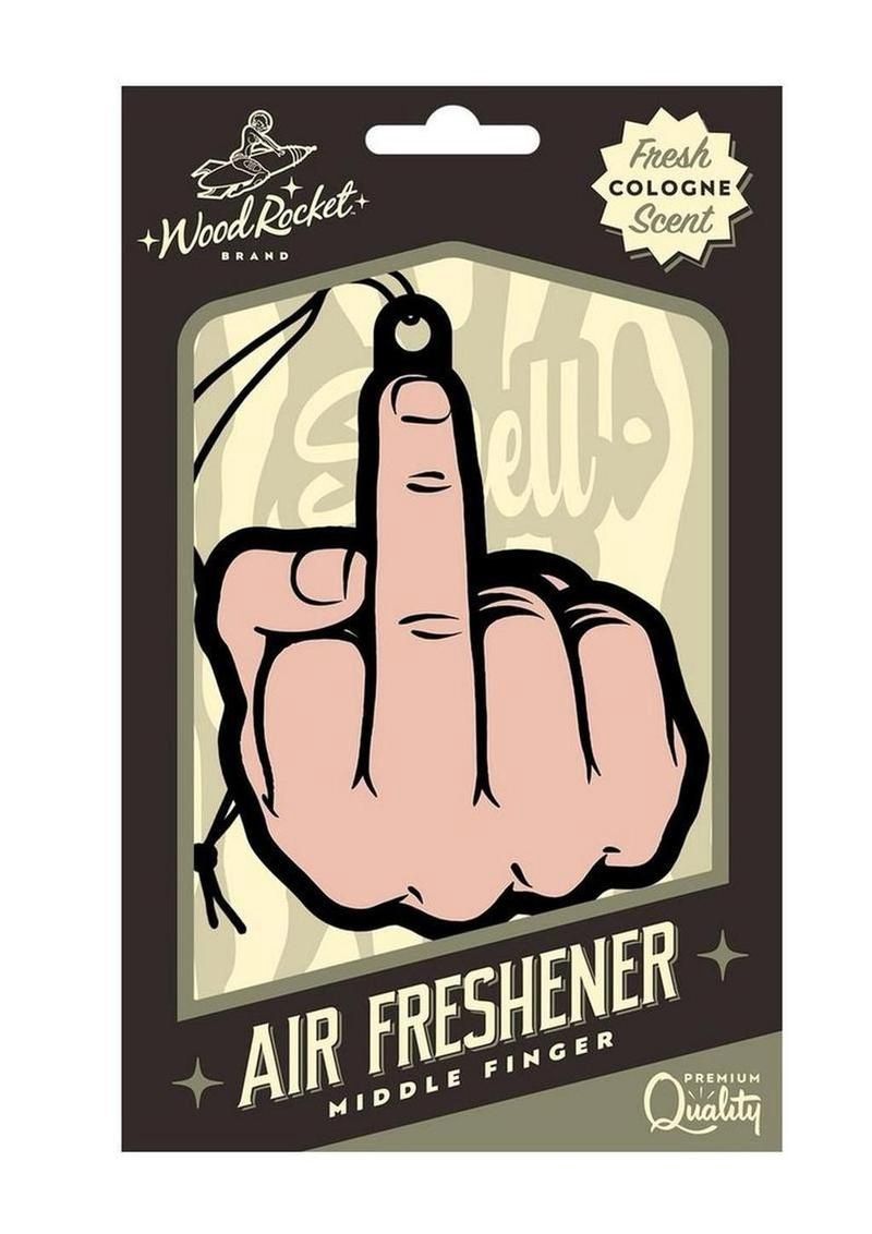 WOOD ROCKET AIR FRESHNER MID FINGER