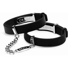 CRAVE ID CUFFS, Color: BLACK &amp; SILVER