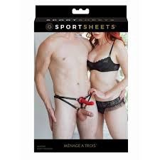 SPORTSHEETS MENAGE A TROIS STRAP ON - Badd Kitty