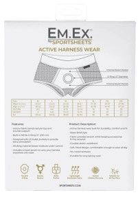 SPORTSHEETS EM EX FIT FISHNET HARNESS - Badd Kitty