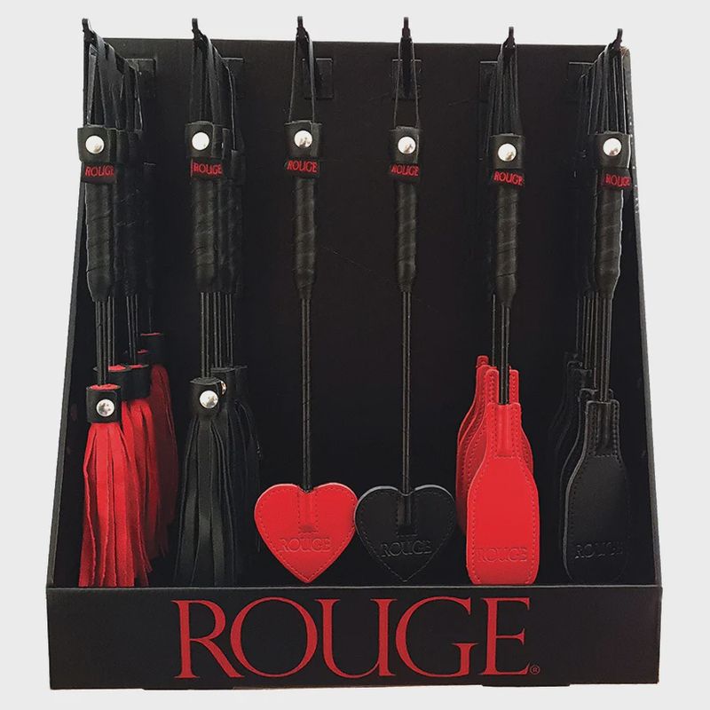 ROUGE LEATHER MINI PADDLE FLOGGER AST