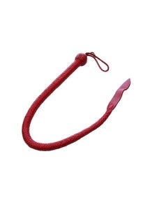 ROUGE LEATHER DEVIL TAIL WHIP, Color: RED
