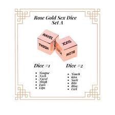 SEX DICE ROSE GOLD