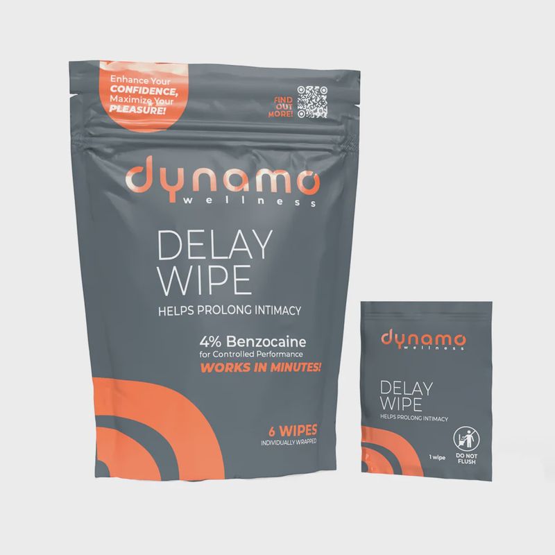 DYNAMO WELLNESS DELAY WIPES 6PK