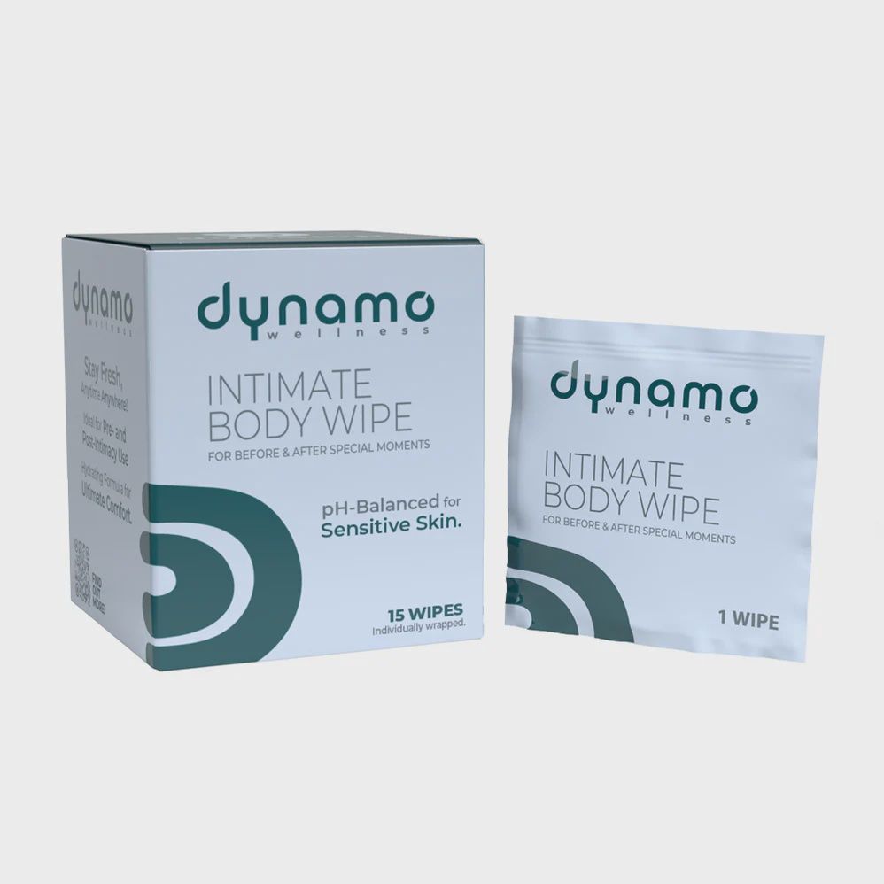 DYNAMO WELLNESS INTIMATE WIPES 15PK