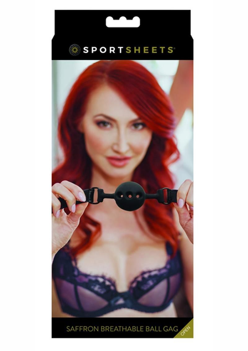 SPORTSHEETS SAFFRON BREATHABLE BALL GAG