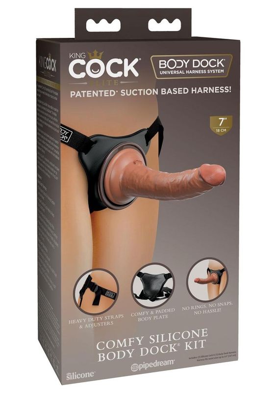 KING COCK ELITE COMFY SILICONE BODY DOCK KIT