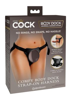 KING COCK ELITE COMFY BODY DOCK HARNESS - Badd Kitty
