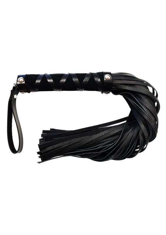 ROUGE SHORT FLOGGER W/ STUDS BLK
