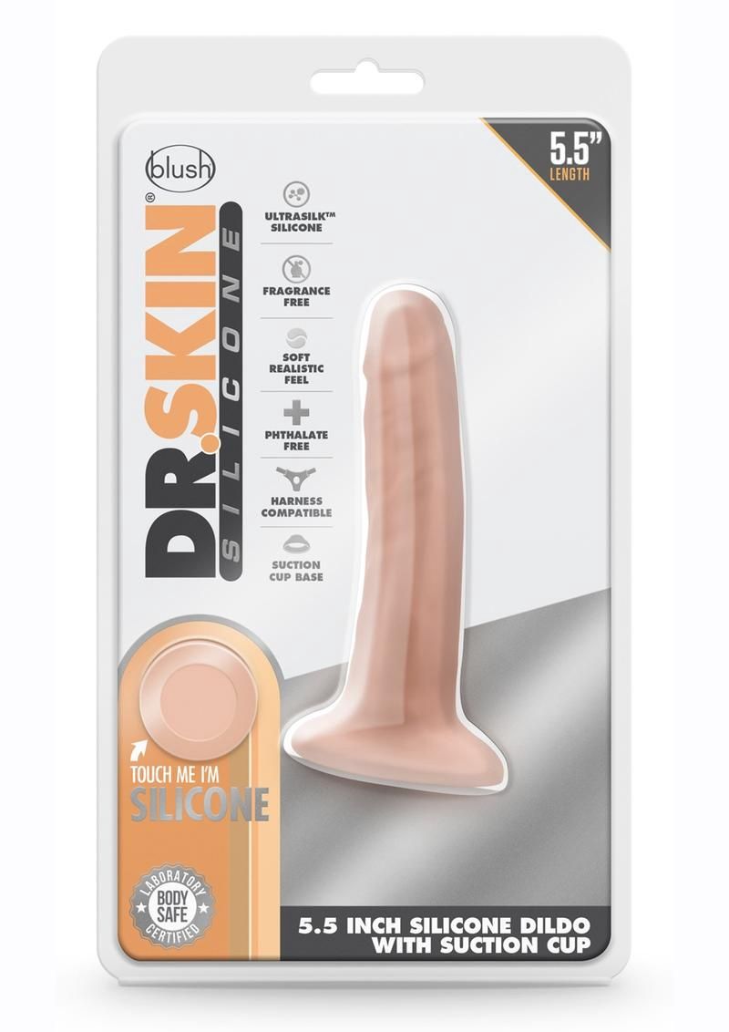 DR SKIN LUCAS 5.5&quot; DILDO, Color: VANILLA
