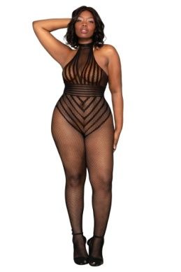 DG STRIPED TEDDY BODYSTOCKING - Badd Kitty