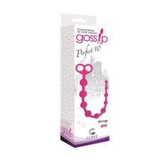 GOSSIP PERFECT 10 ANAL BEADS, Color: MAGENTA