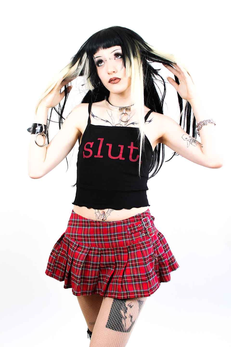 SLUT TANK, Size: X SMALL