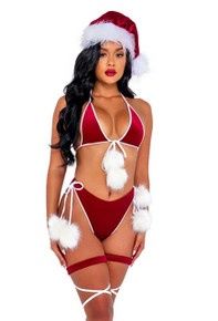 SANTAS HOLIDAY SPIRIT BIKINI - Badd Kitty