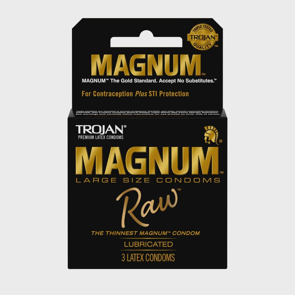 TROJAN MAGNUM RAW CONDOMS 3PK