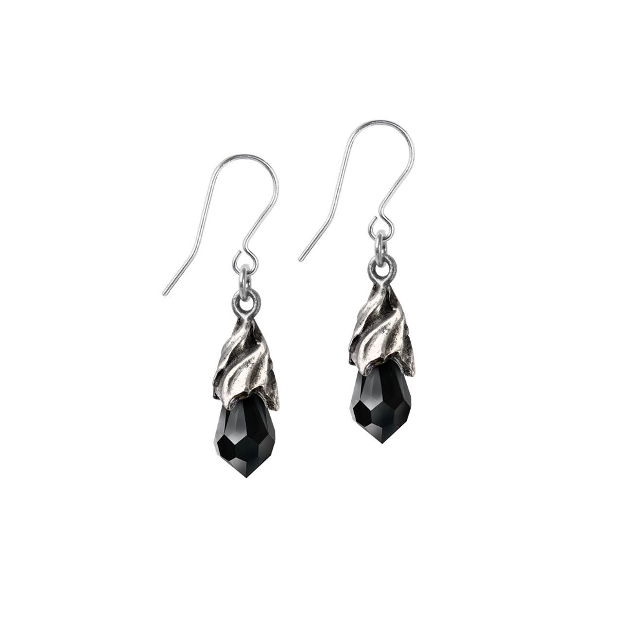 EMPRYEAN TEAR EARRINGS, Color: BLACK