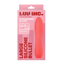 LUV INC LARGE SILICONE BULLET, Color: CORAL