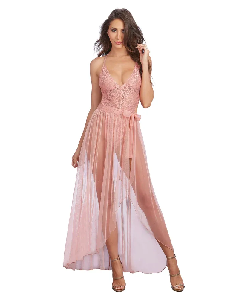 LACE TEDDY &amp; SKIRT ASST