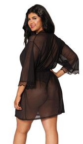 ROBE/TEDDY BLK PLUS