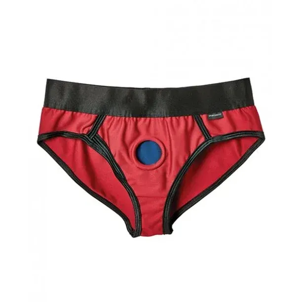 SPORTSHEETS EM EX CONTOUR HARNESS RED
