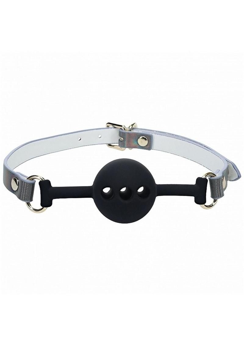OUCH! PARIS SILICONE BALL GAG, Color: BLACK