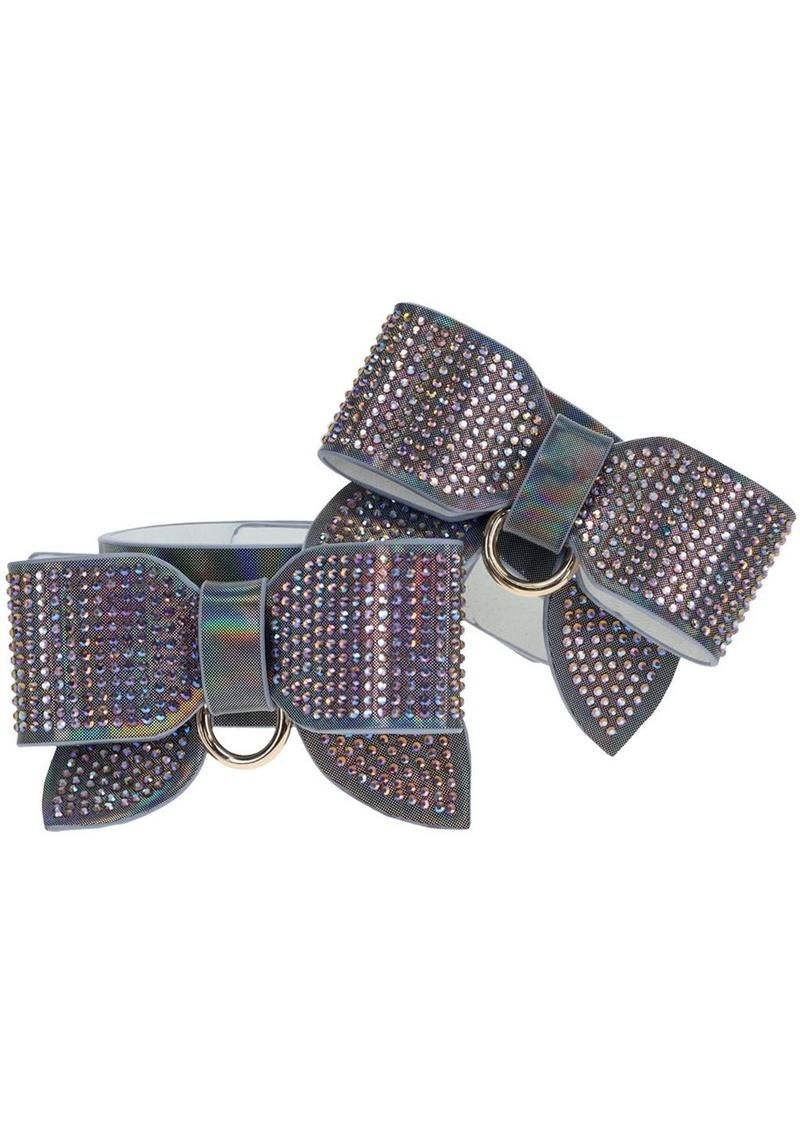 OUCH! PARIS LEG CUFFS, Color: BLACK