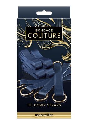 BONDAGE COUTURE TIE DOWN STRAPS BLUE