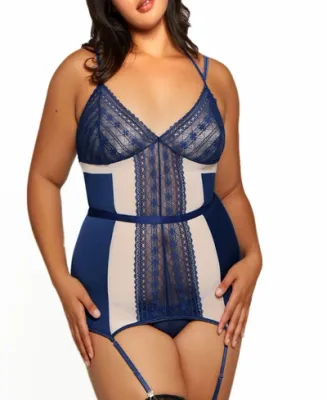 CLOVER CHEMISE NAVY PLUS