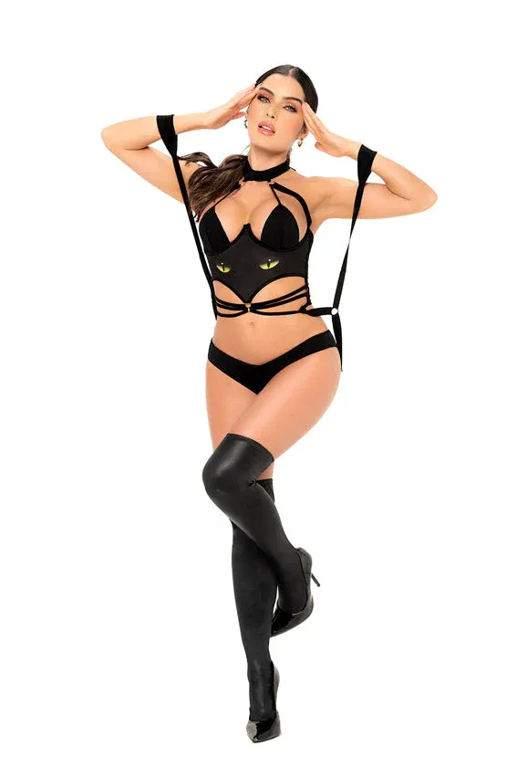 CAT GIRL TEDDY BLK
