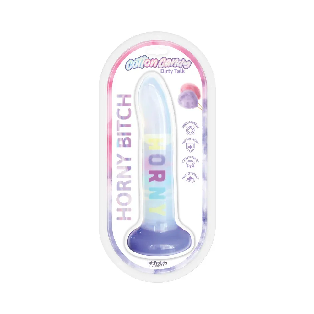 COTTON CANDY HORNY BITCH 8" DILDO