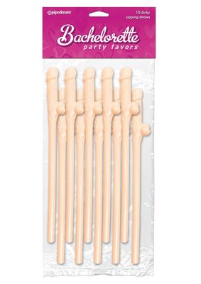 BACHELORETTE DICKY STRAWS (10PK)