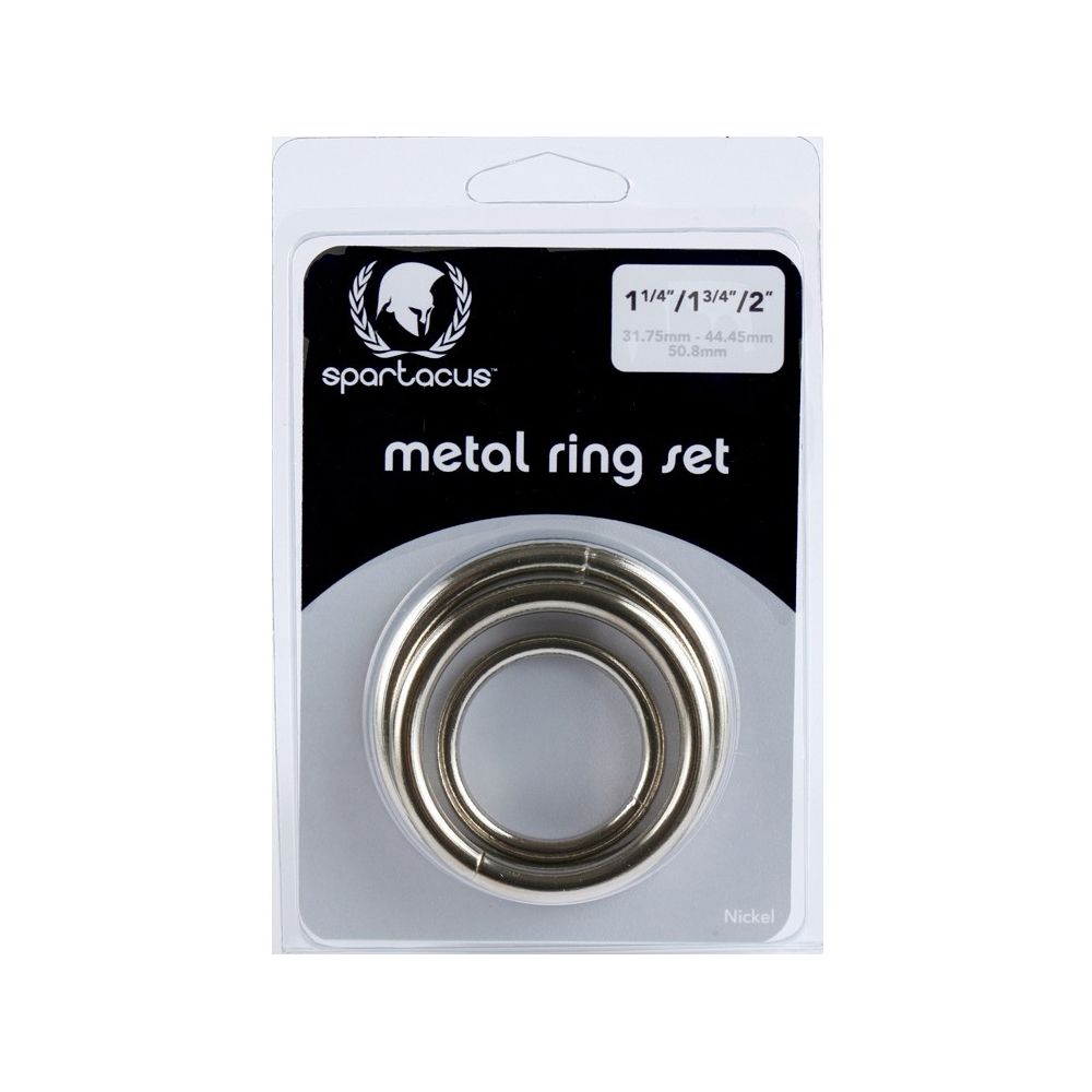 SPARTACUS METAL 3PC RING SET