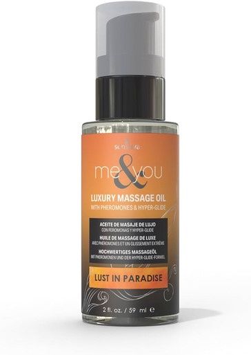 ME &amp; YOU MASSAGE OIL 2 OZ, SCENT: LUST IN PARADISE