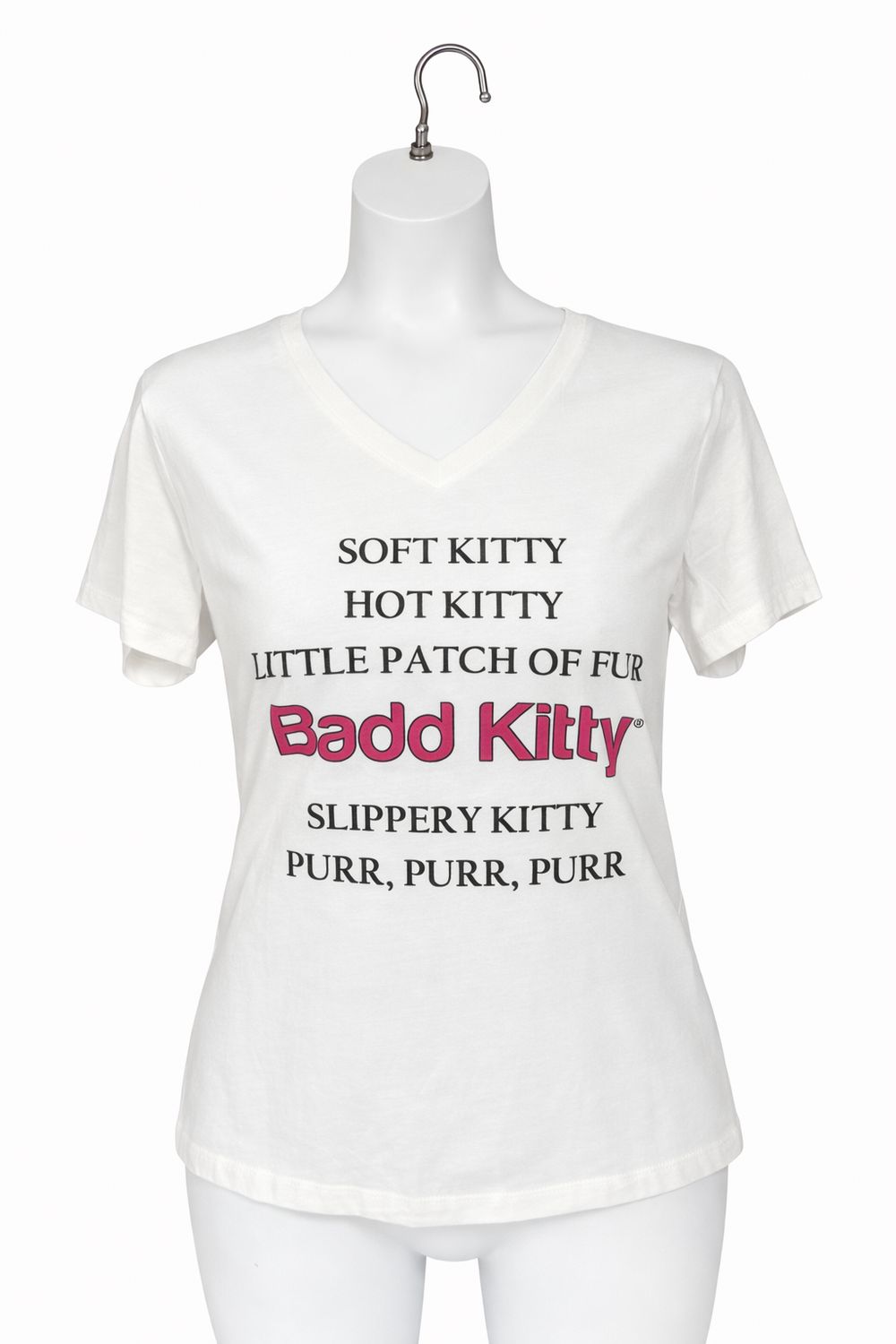 BADD KITTY POEM TEE WHT - Badd Kitty