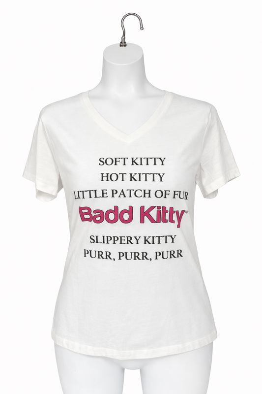 BADD KITTY POEM TEE WHT - Badd Kitty