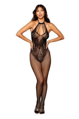 DG 0326 BODYSTOCKING BLACK, Size: ONE SIZE