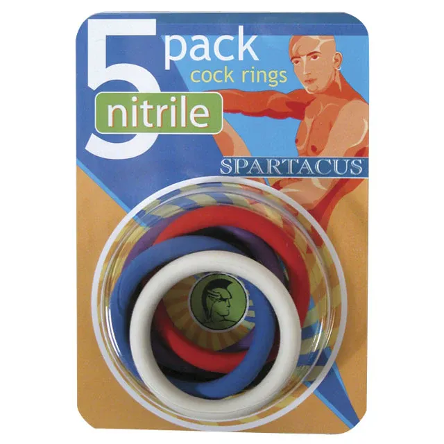 SPARTACUS NITRILE 5PC RING SET