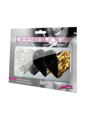 PEEKABOO REVERSIBLE SEQUIN HEARTS